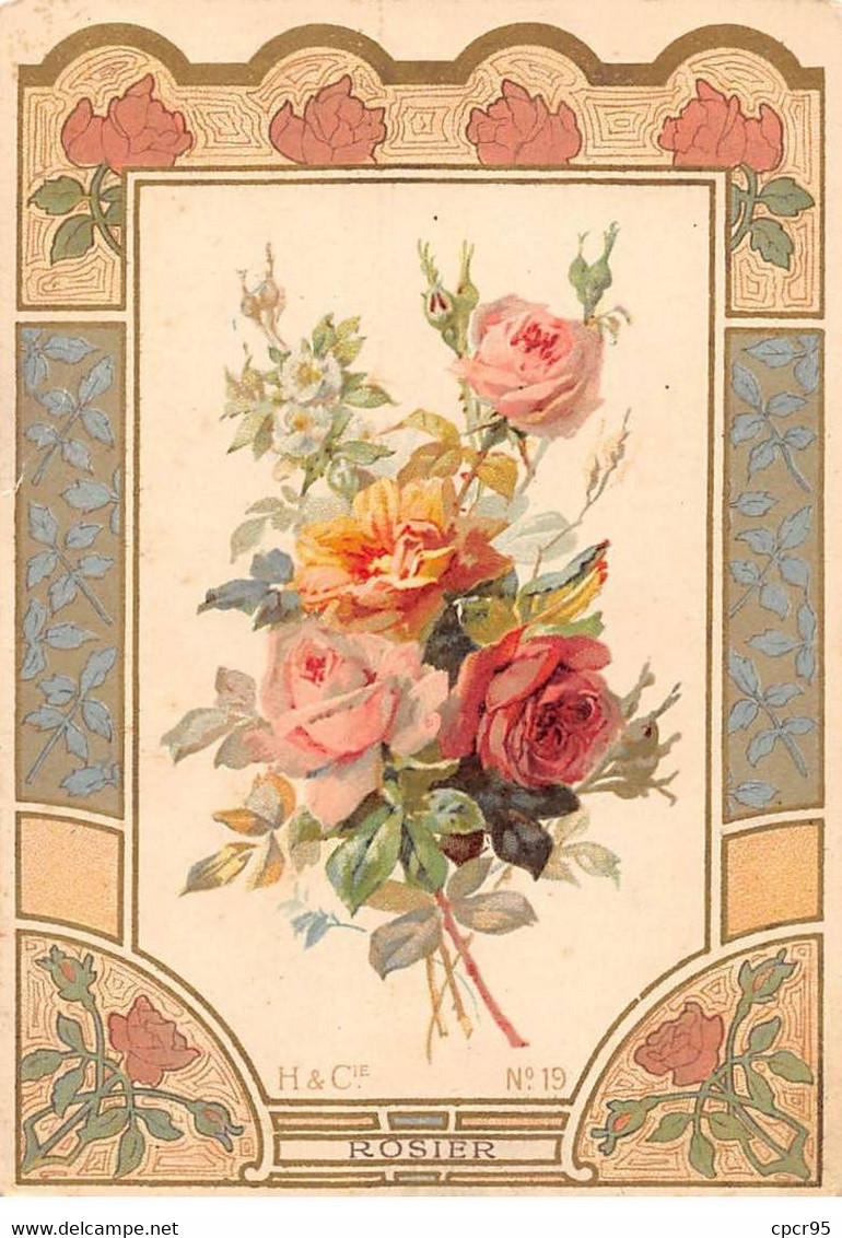 Chromos - COR14915 - Fleurs - Rosier - 13x9 Cm Environ - Autres & Non Classés