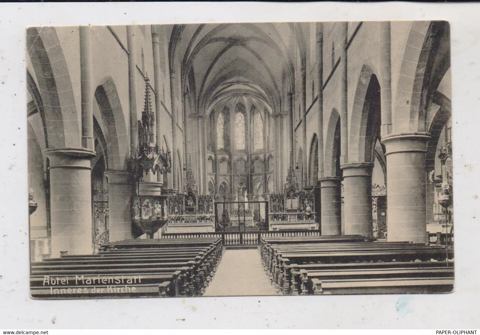 5238 HACHENBURG - MARIENSTATT, Abtei, Inneres Der Kirche, 1915 - Hachenburg