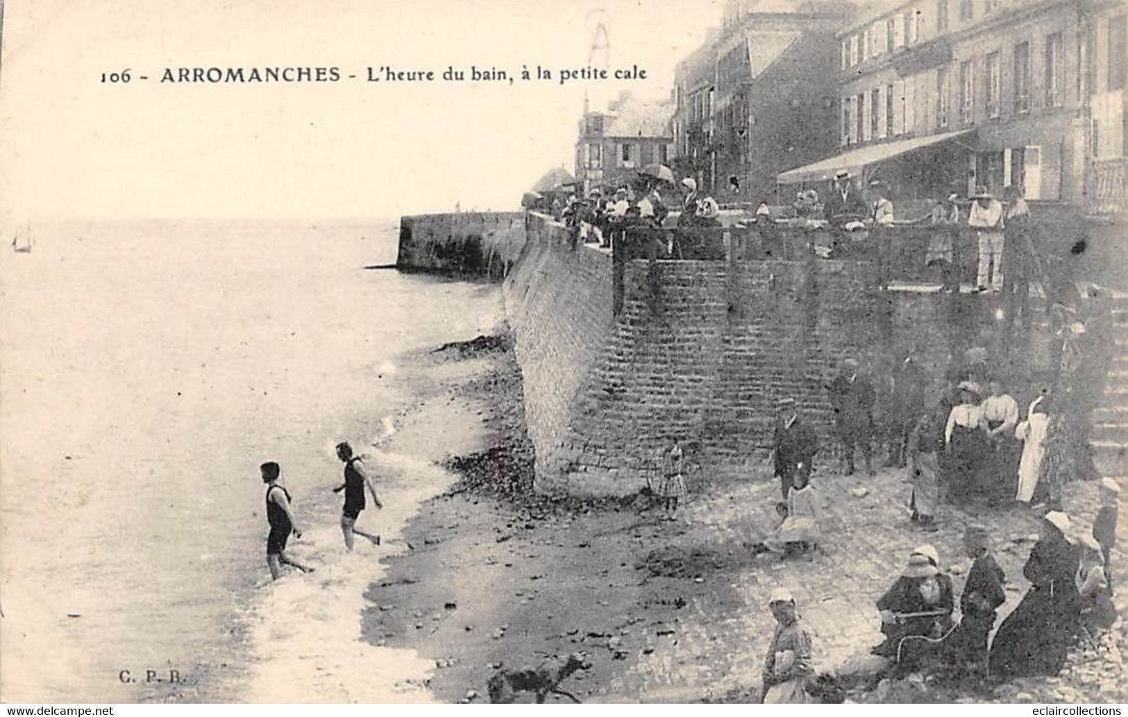 Arromanches           14        L'heure Du Bain à La Petite Cale         (voir Scan) - Arromanches