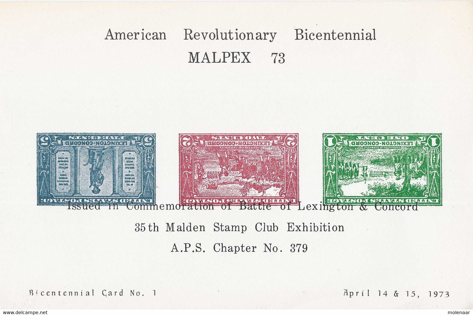 Verenigde Staten Souvenirkaart Malpex 73 (7496) - Recordatorios