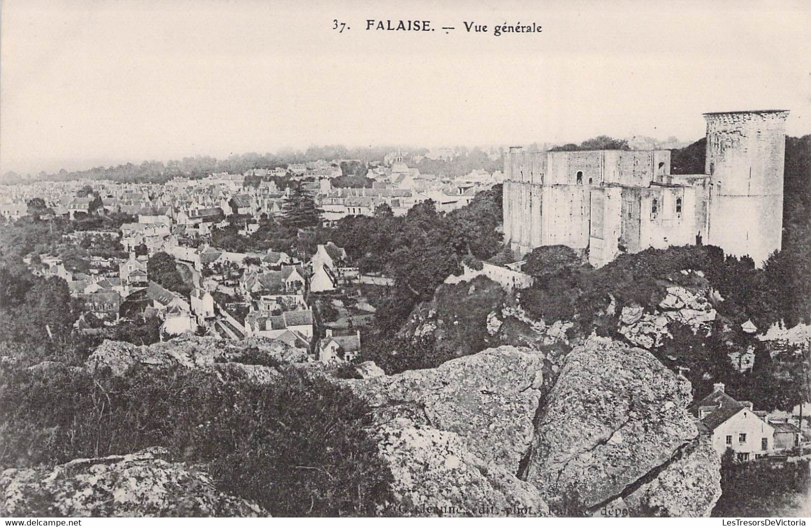 CPA - FALAISE - Vue Générale - Château - Village - Falaise