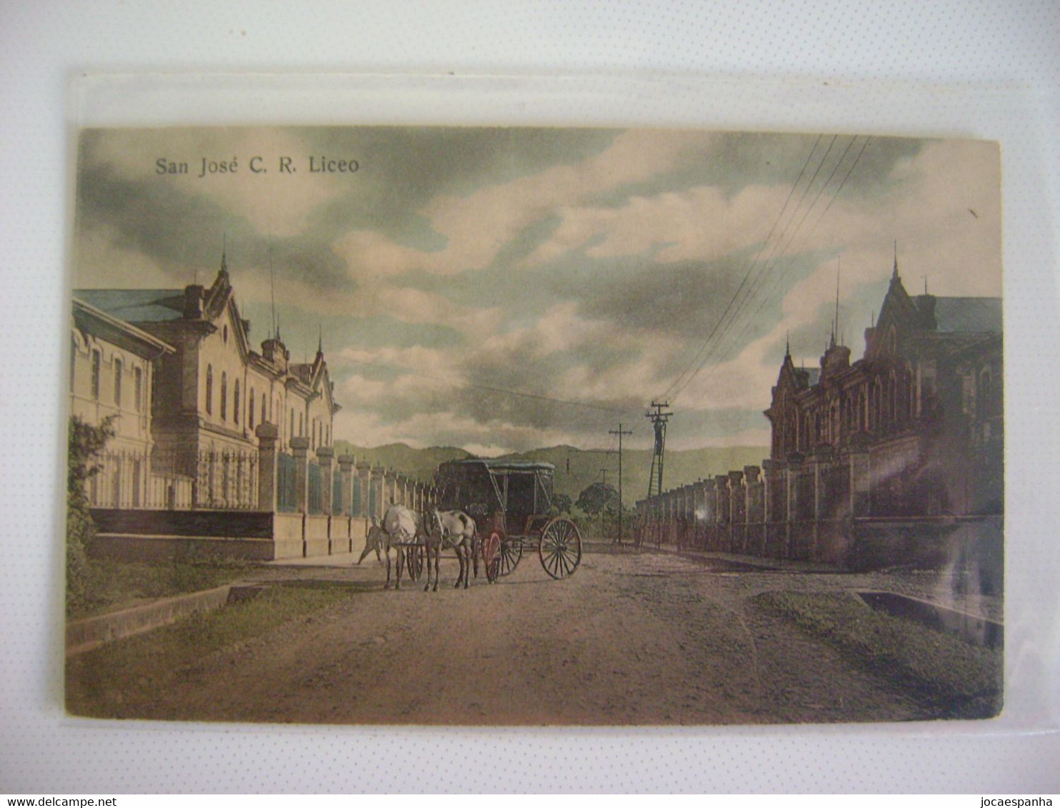 COSTA RICA - POSTCARD OF SAN JOSE C. R. LICEO IN THE STATE - Costa Rica