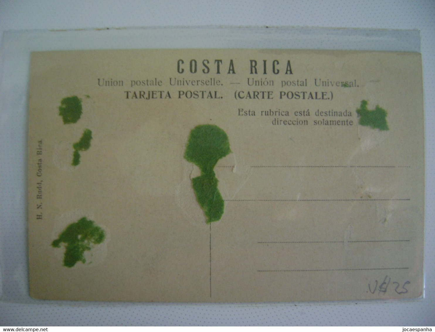 COSTA RICA - POSTCARD OF SAN JOSE C. R. LICEO IN THE STATE - Costa Rica