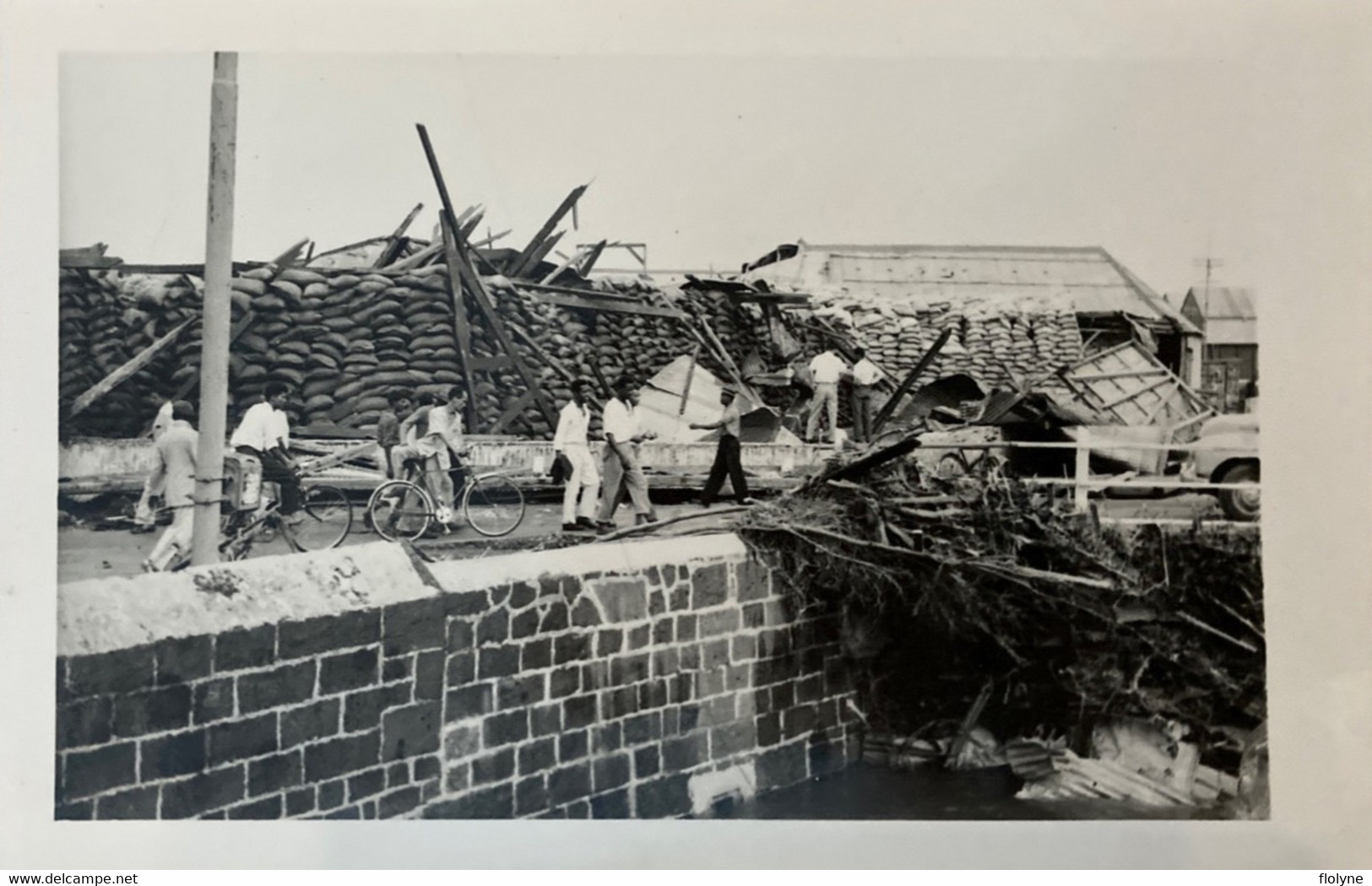 Île Maurice - Mauritius - Carte Photo - Port Louis - Albion Dock Après Cyclone Carol - Catastrophe - Maurice