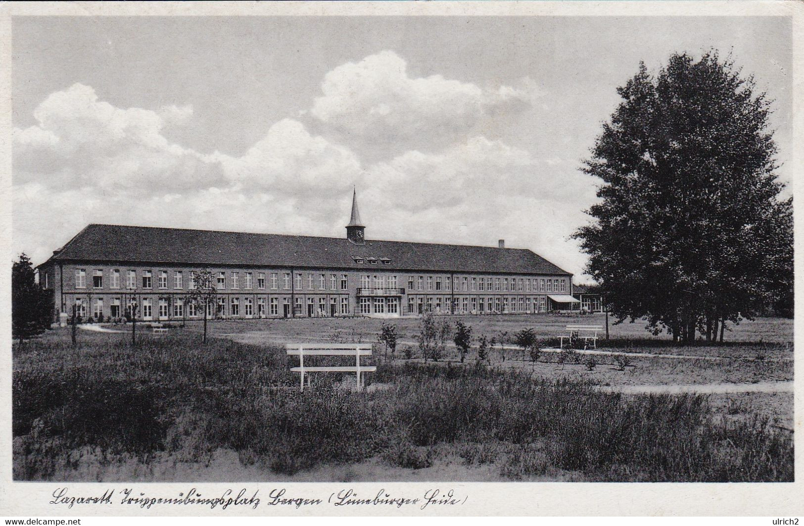 AK Truppenübungsplatz Bergen - Lazarett - Lüneburger Heide - Feldpost Reservelazarett Bergen 1940 (60807) - Bergen