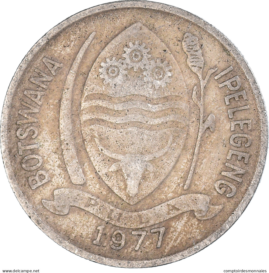 Monnaie, Botswana, 10 Thebe, 1977 - Botswana