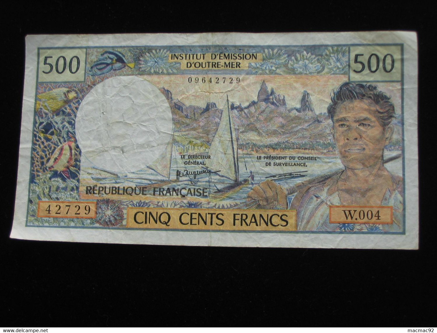 500 Cinq Cents  Francs 1992 - Institut D'émission D'outre Mer  **** EN ACHAT IMMEDIAT **** - Territoires Français Du Pacifique (1992-...)