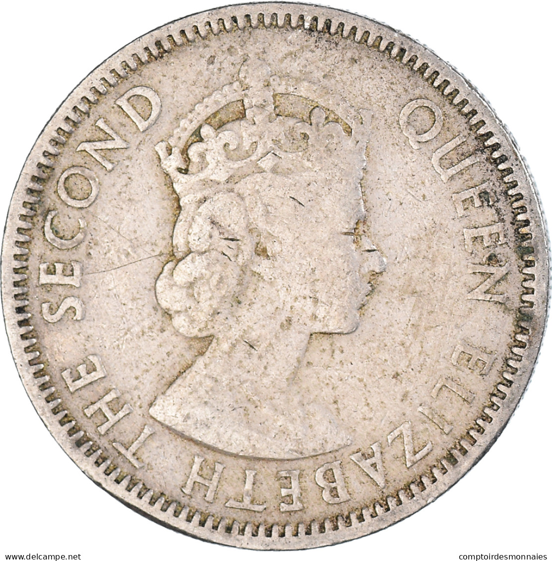 Monnaie, Etats Des Caraibes Orientales, 25 Cents, 1955 - Britse-karibisher Territorien