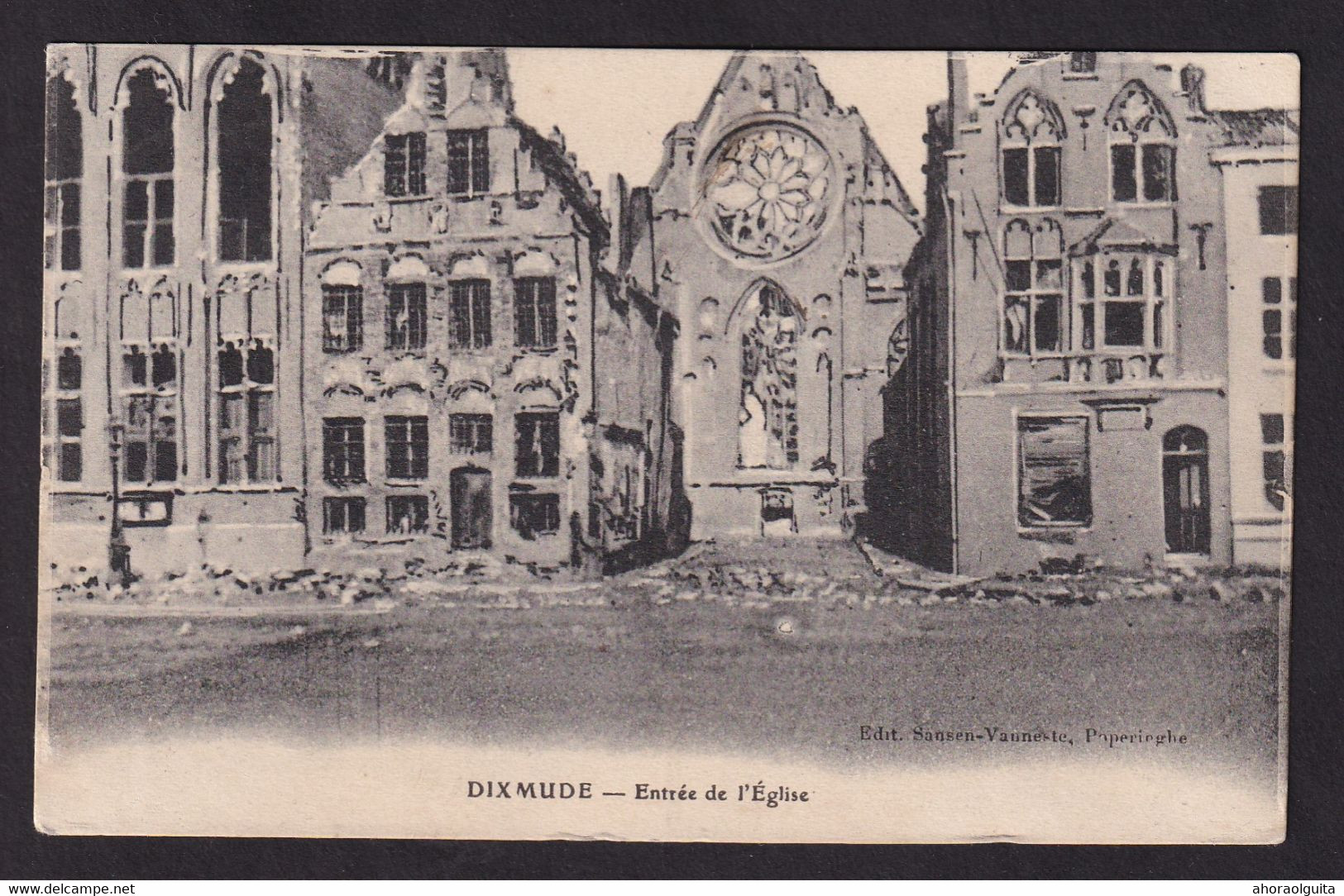 DDCC 065 - Zone NON OCCUPEE - Carte-Vue TP Albert ROUSBRUGGHE HARINGHE 1916 Vers LE HAVRE , Taxée Griffe T + 0.10 - Not Occupied Zone