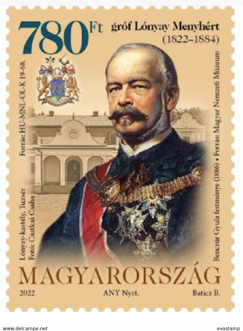 HUNGARY - 2022. 200th Anniversary Of The Birth Of Count Menyhért Lónyai / Hung.Aristocratic Politician MNH!! - Unused Stamps