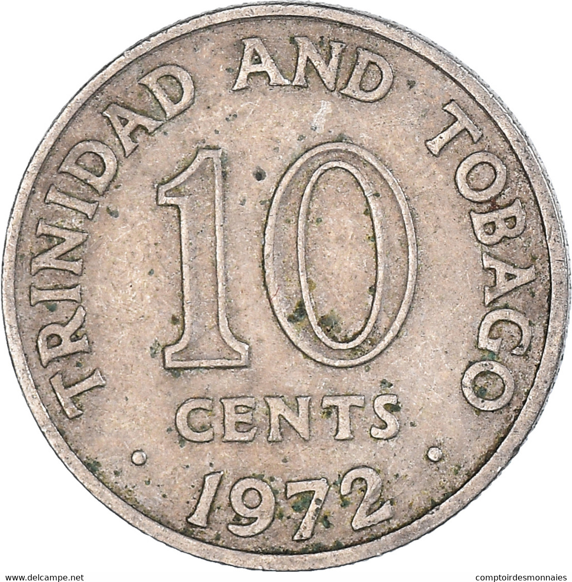 Monnaie, Trinité-et-Tobago, 10 Cents, 1972 - Trinidad Y Tobago