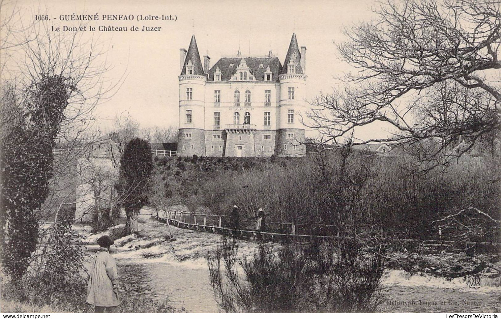 CPA - GUEMENE PENFAO - Le Don Et Le Château De Juzer - Arbres - Guémené-Penfao