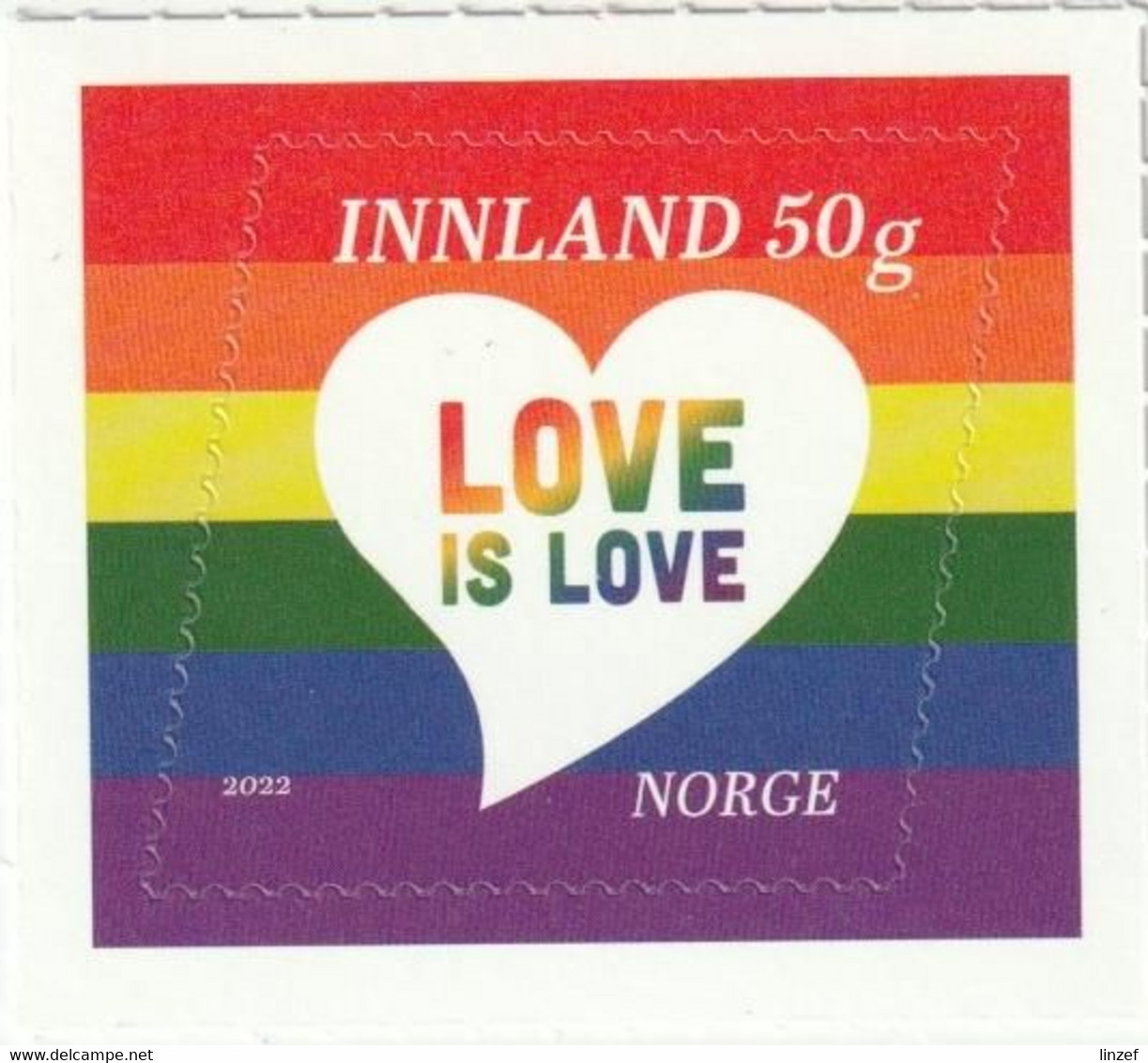 Norvège 2022 - Love Is Love - Neuf ** - Neufs