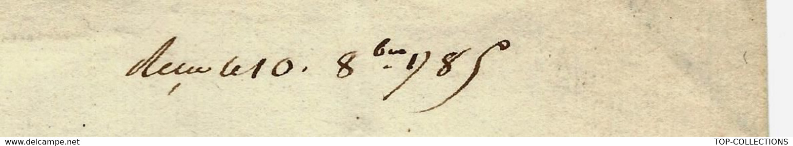 1785 De Cohenhague Danemark COMPAGNIE DANOISE DES INDES COPENHAGUE Lettre Signée Pour FOACHE LE HAVRE - Historical Documents