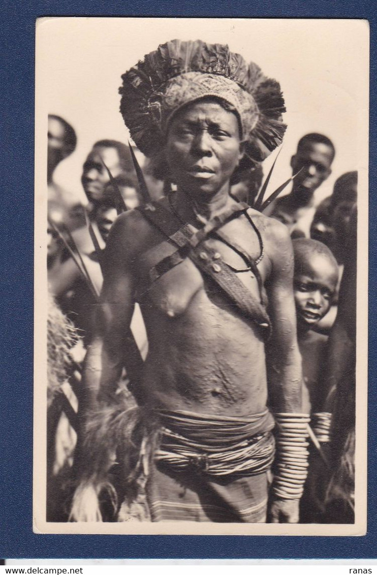 CPSM Zagourski Ethnic Afrique Noire Voir Dos écrite - Belgian Congo