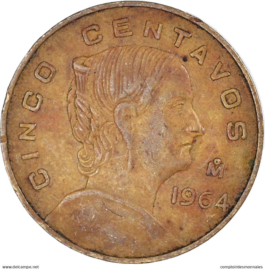 Monnaie, Mexique, 5 Centavos, 1964 - Mexique