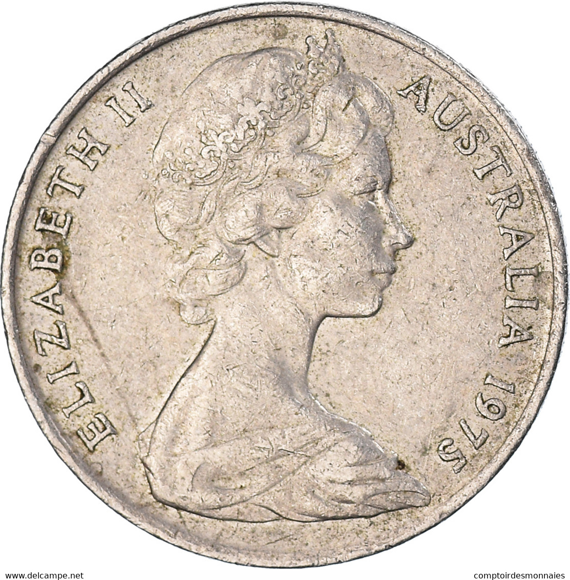 Monnaie, Australie, 10 Cents, 1975 - 10 Cents