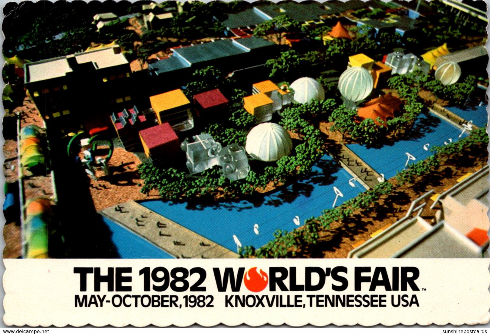 Tennessee Knoxville 1982 World's Fair Aerial View 1982 - Knoxville