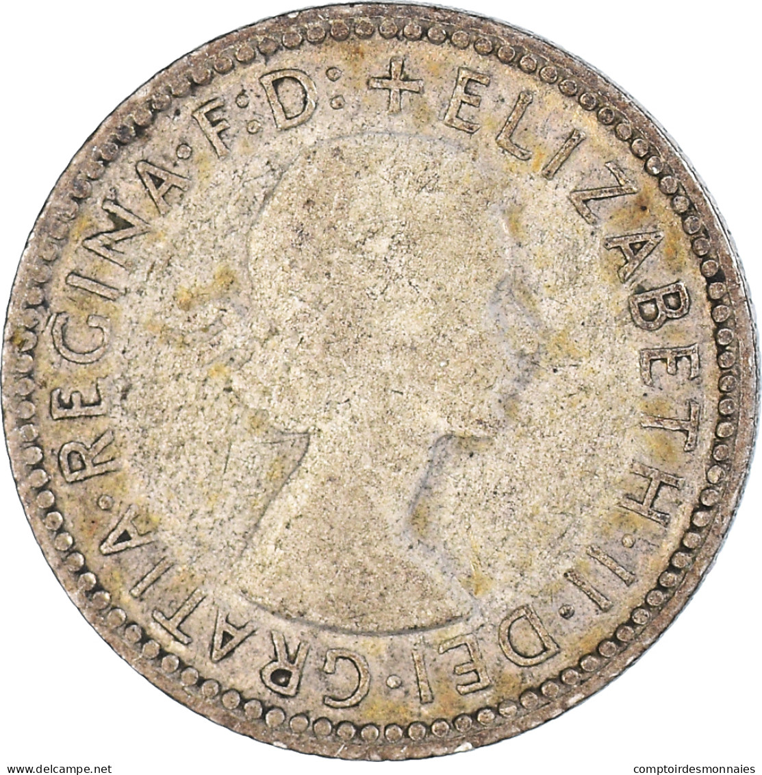 Monnaie, Australie, Sixpence, 1955 - Sixpence