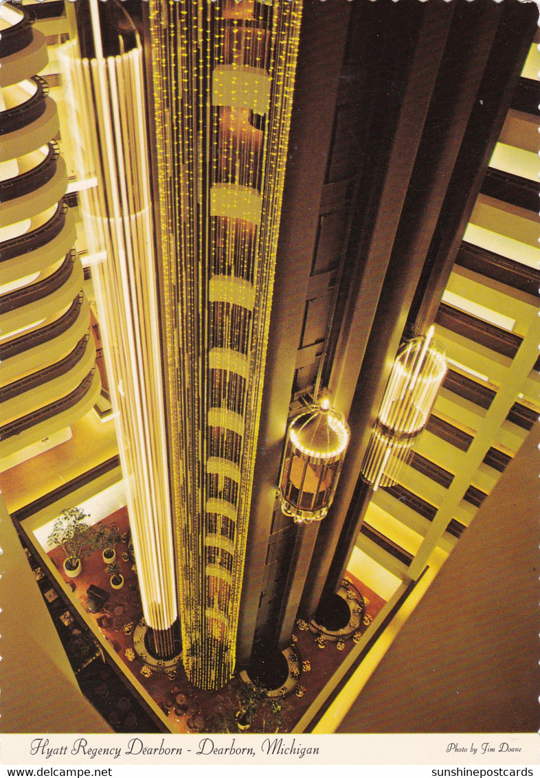 Michigann Dearborn Hyatt Regency The Bubble Elevators - Dearborn
