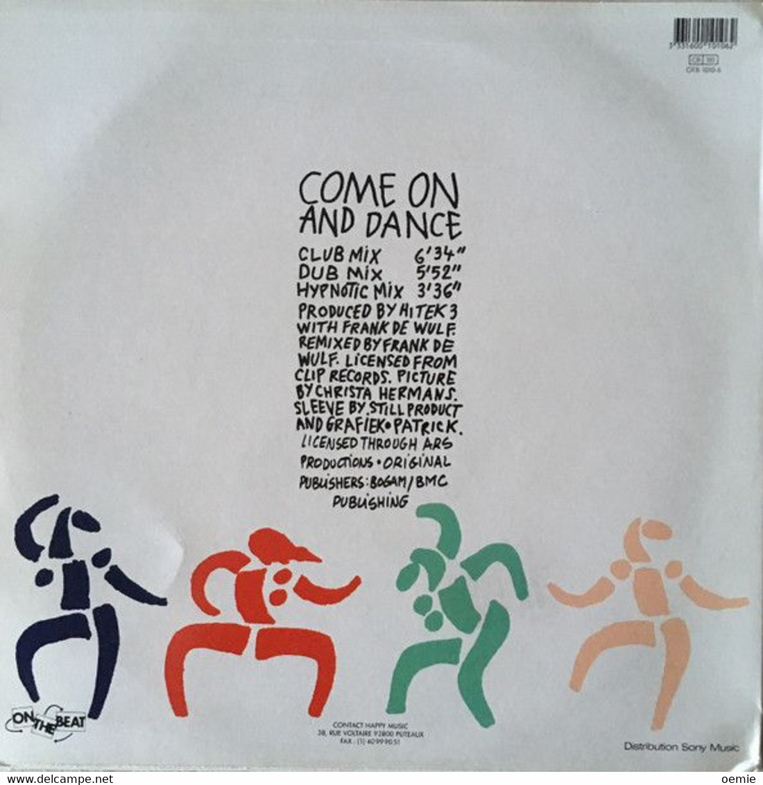 HI TEK 3 FEATURING  MCSHAMROCK  /  COMEON AND DANCE - 45 T - Maxi-Single