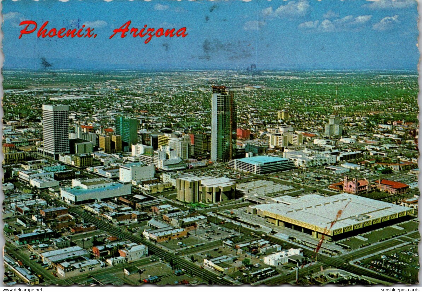 Arizona Phoenix Aerial View 1976 - Phoenix