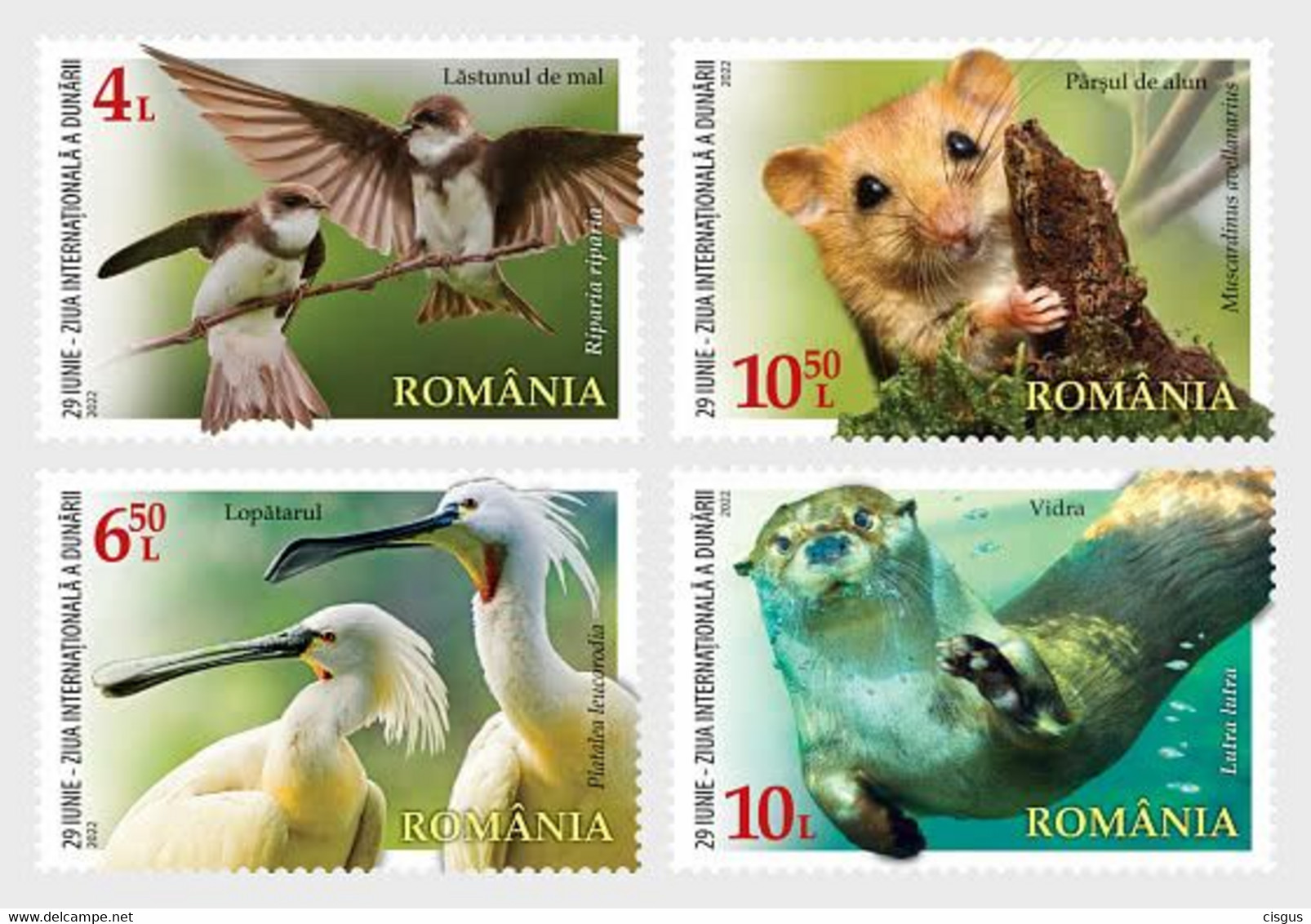 Romania Rumänien Delivery Within 4 Weeks MNH ** Ru 2022 - 320 The International Danube Day Animals Birds - Ongebruikt