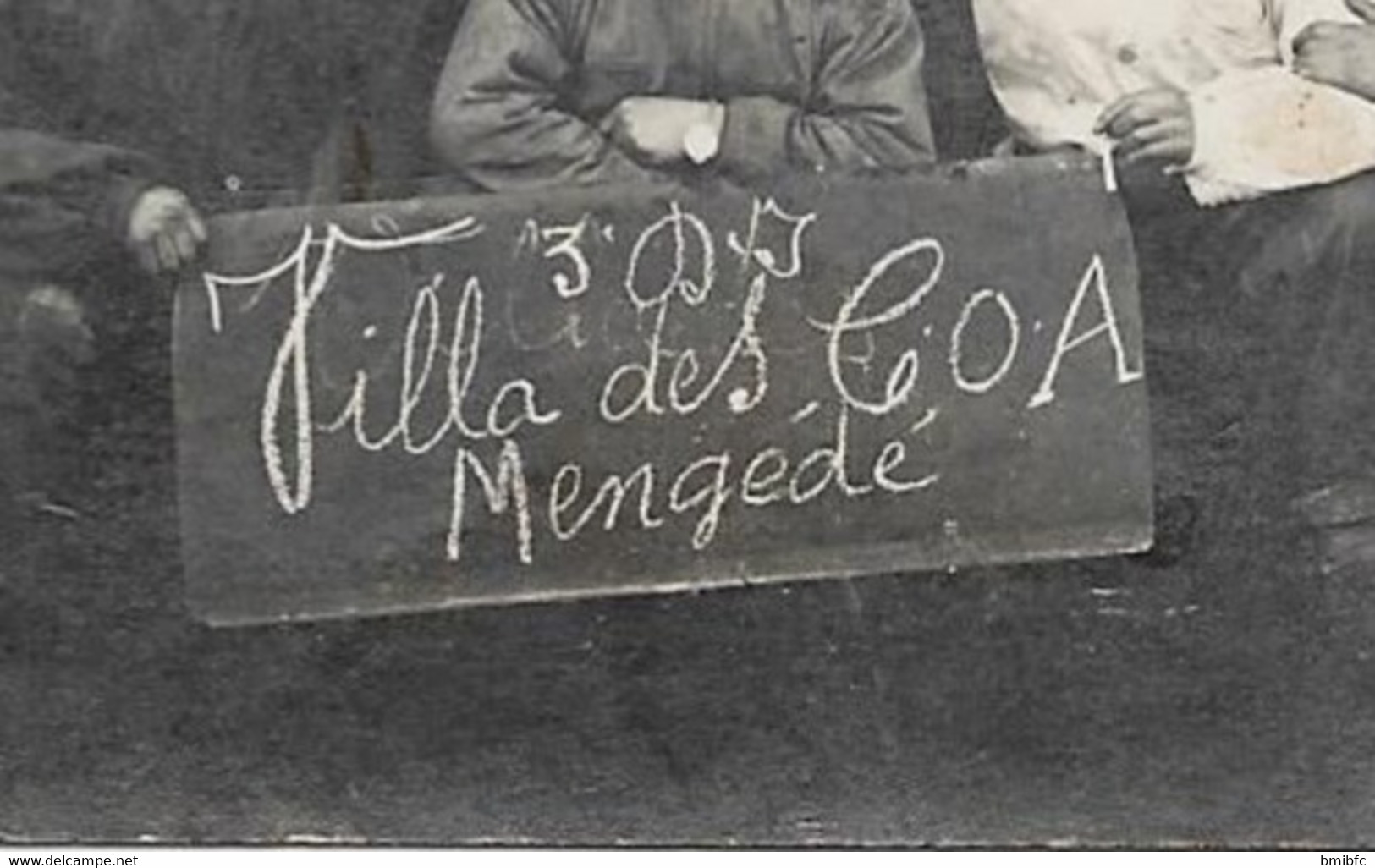 Carte Photo  ( Villa Des C.O.A. - Mengédé) - Personnages