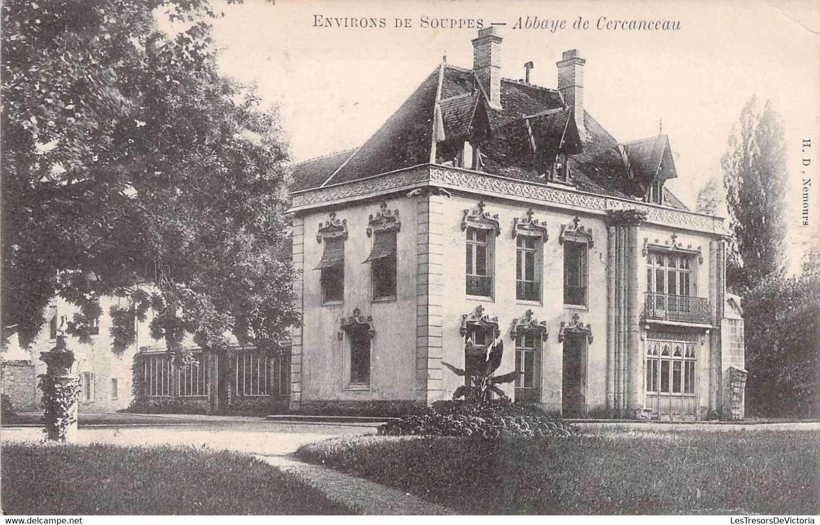 CPA - SOUPPES Et Ses Environs - Abbaye De Cercanceau - Jardin - Architecture - Souppes Sur Loing