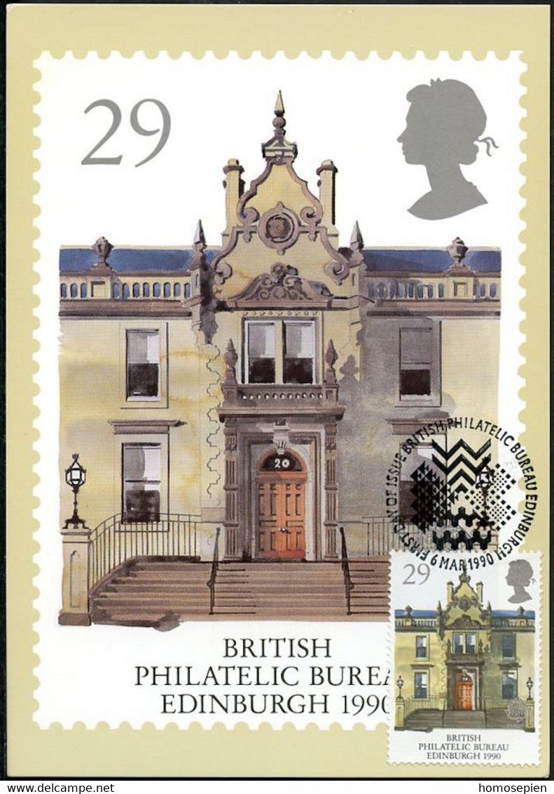 Grande Bretagne - Great Britain - Großbritannien CM 1990 Y&T N°1456 - Michel N°1262 - 29p EUROPA - Maximumkarten (MC)