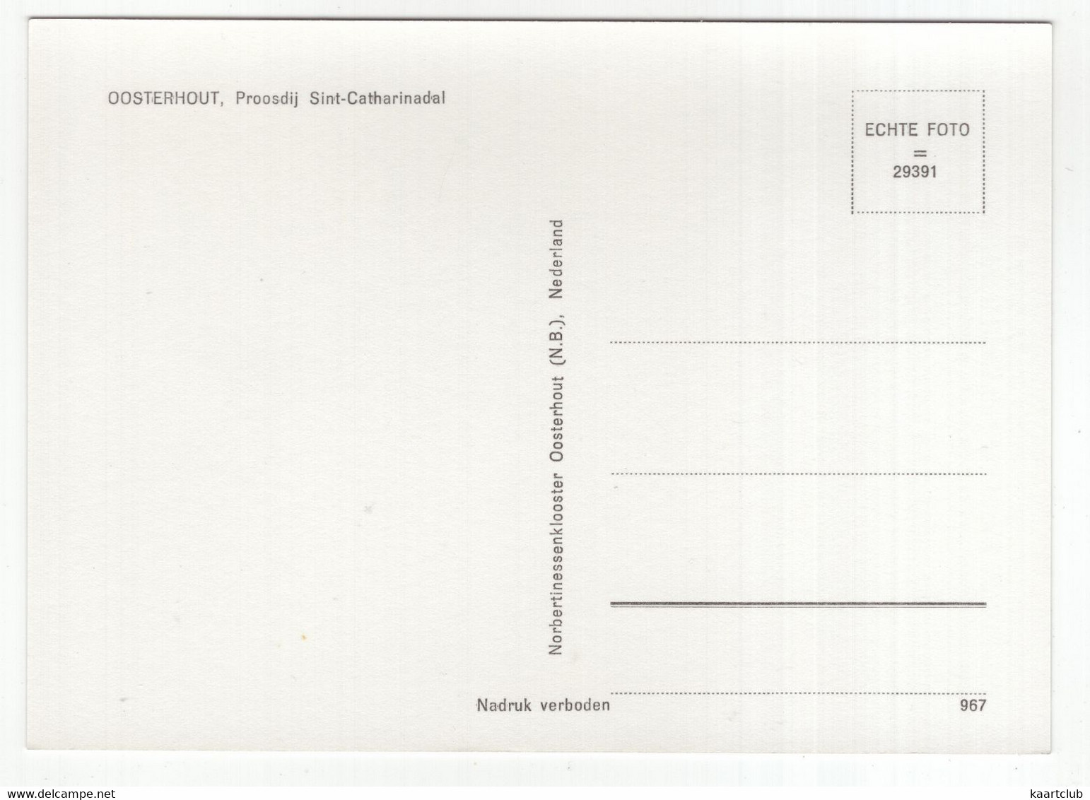 Oosterhout - Proosdij Sint-Catharinadal - (Noord-Brabant, Nederland) - Oosterhout