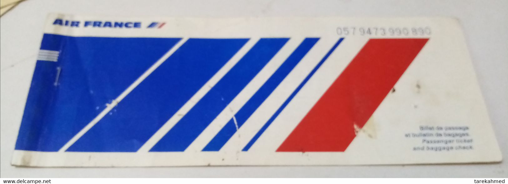 Air France Passenger Ticket , 1987/Cairo Paris , Dolab - Europe