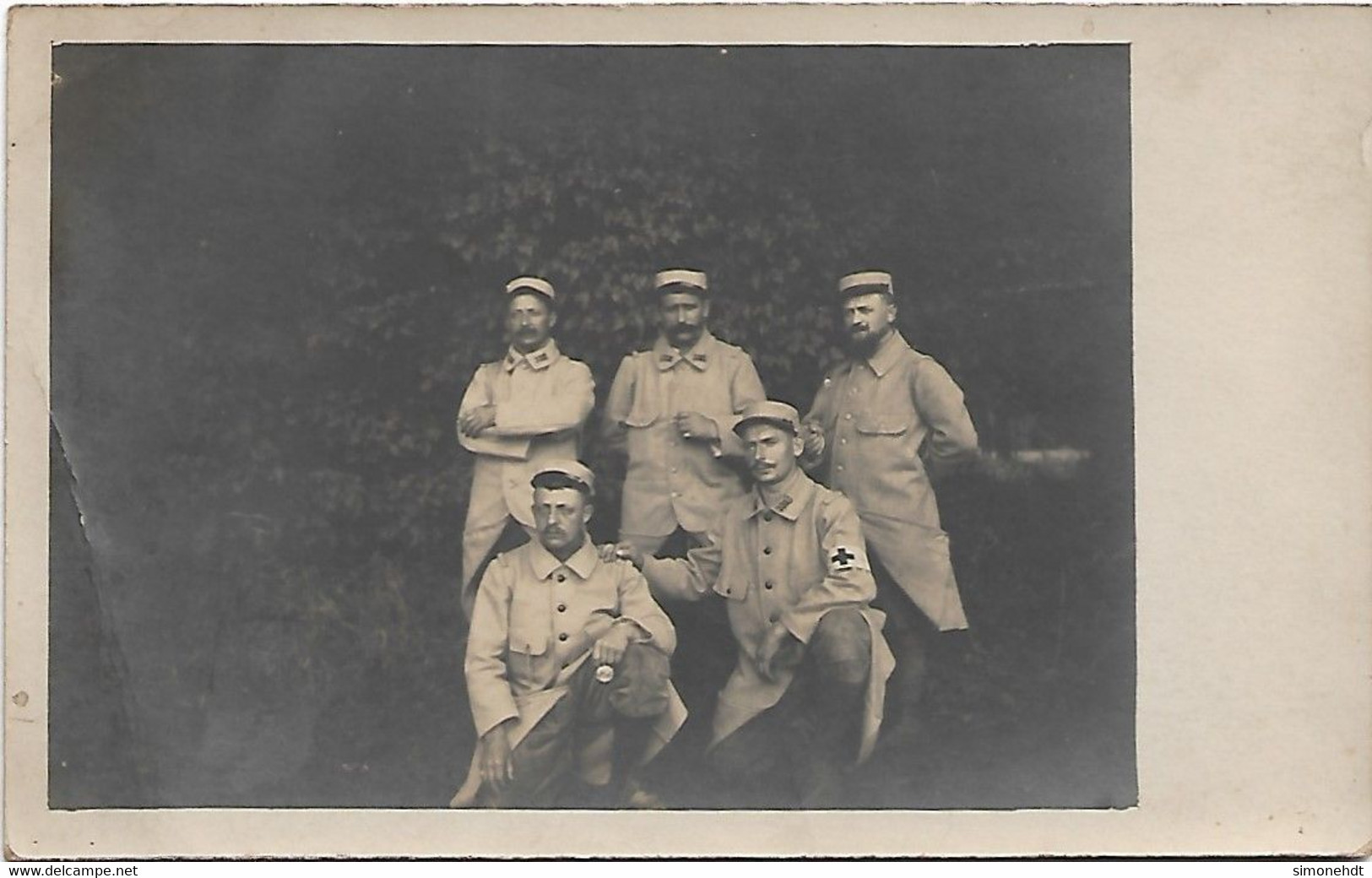 Carte Photo - Militaires De La Croix Rouge - Croix-Rouge