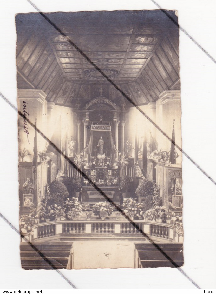 Photo Carte - SOUMAGNE - Coeur De L' Eglise Décorée Pour Un évènement ??? .(WAR 1) - Soumagne