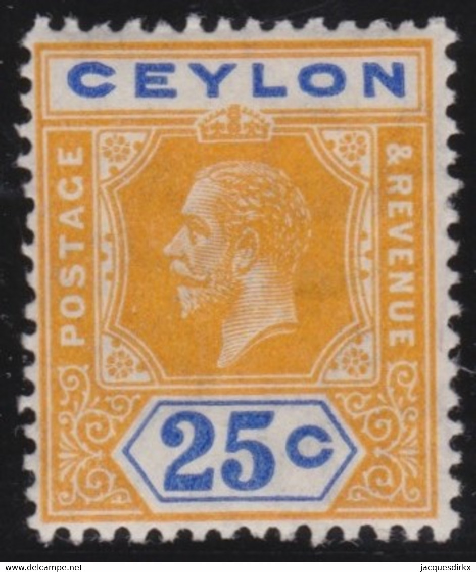 Ceylon      .   SG   312    .   *      .   Mint-hinged - Ceylan (...-1947)