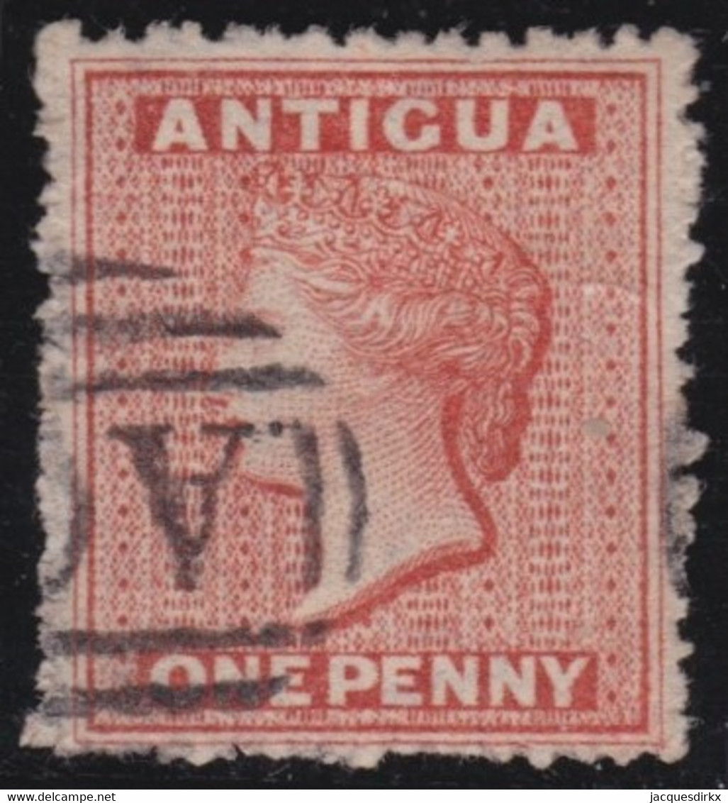 Antigua      .   SG  7 B  Wmk Sideways    .   O      .   Cancelled - 1858-1960 Colonia Britannica