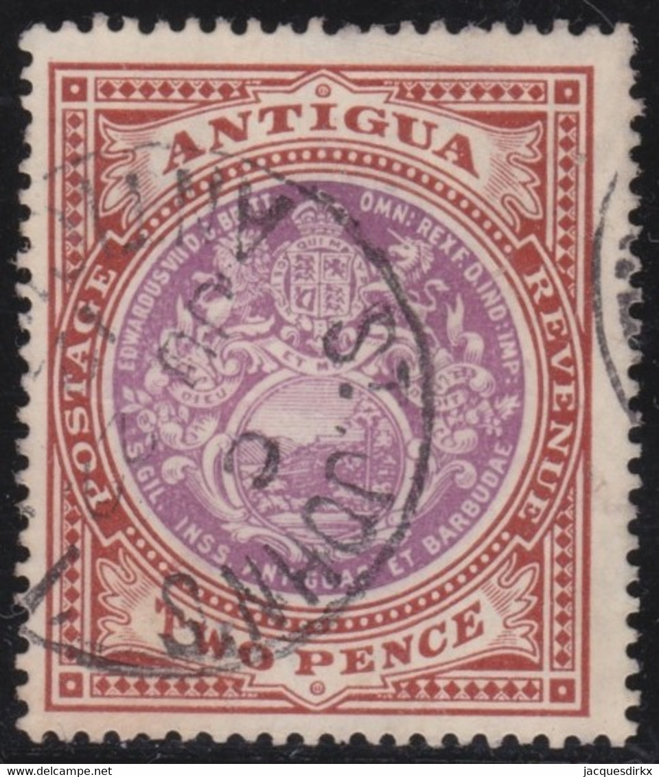 Antigua      .   SG 45    .   O      .   Cancelled - 1858-1960 Colonie Britannique