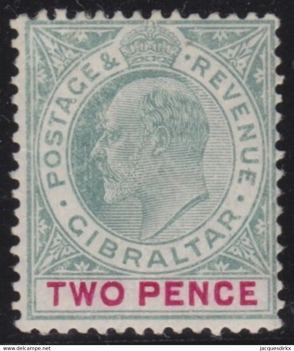 Gibraltar    .    SG   .    58a    .      *      .     Mint-hinged - Gibraltar