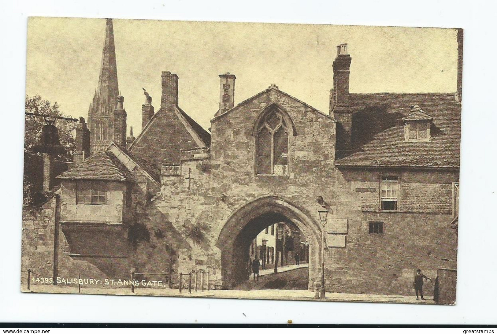 Postcard Wiltshire Salisbury St.ann's Gate  Sepiatone Unused - Salisbury