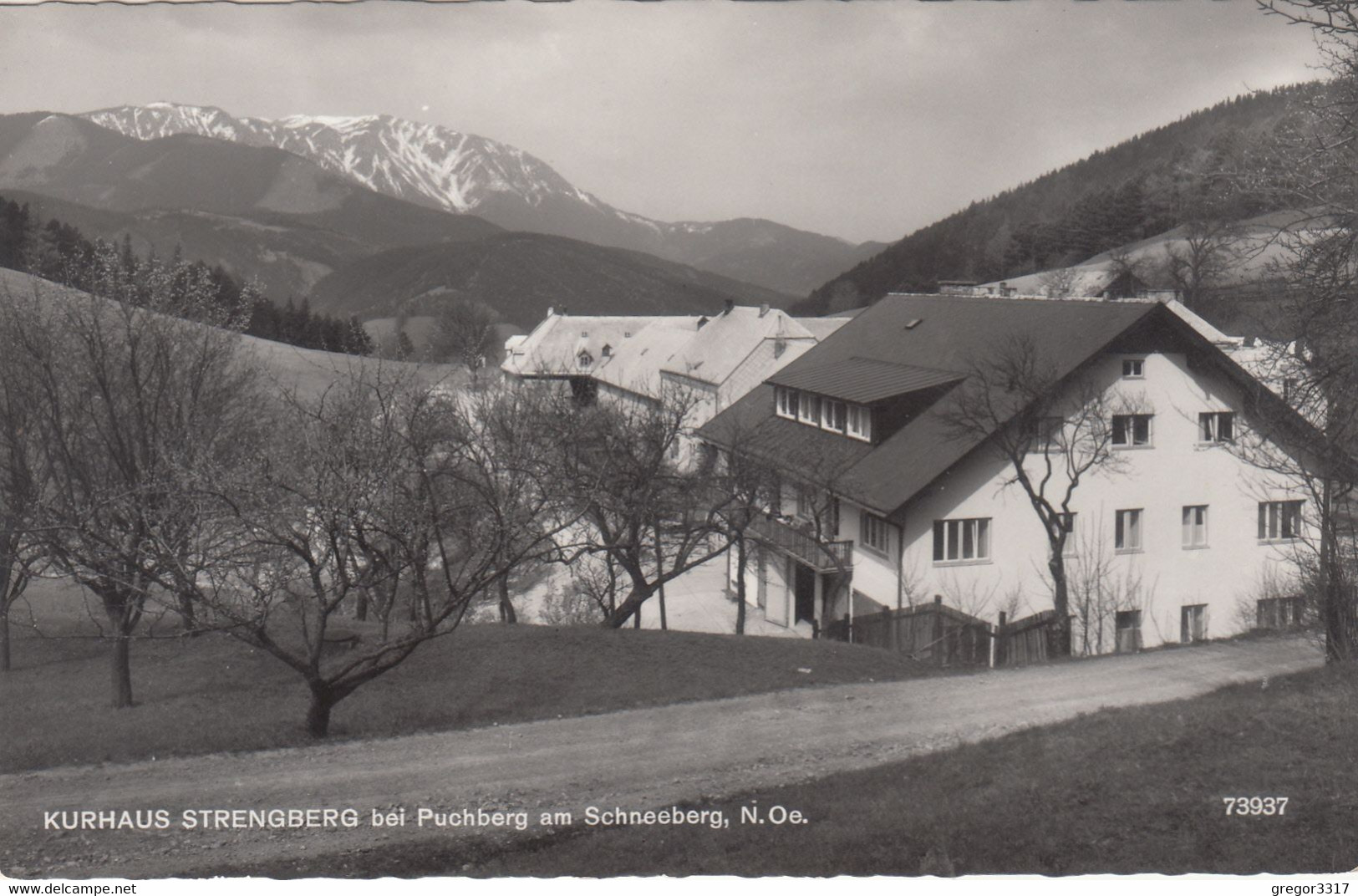 B3880) Kurhaus STRENGBERG Bei PUCHBERG Am Schneeberg - NÖ - Alt S/W - Schneeberggebiet