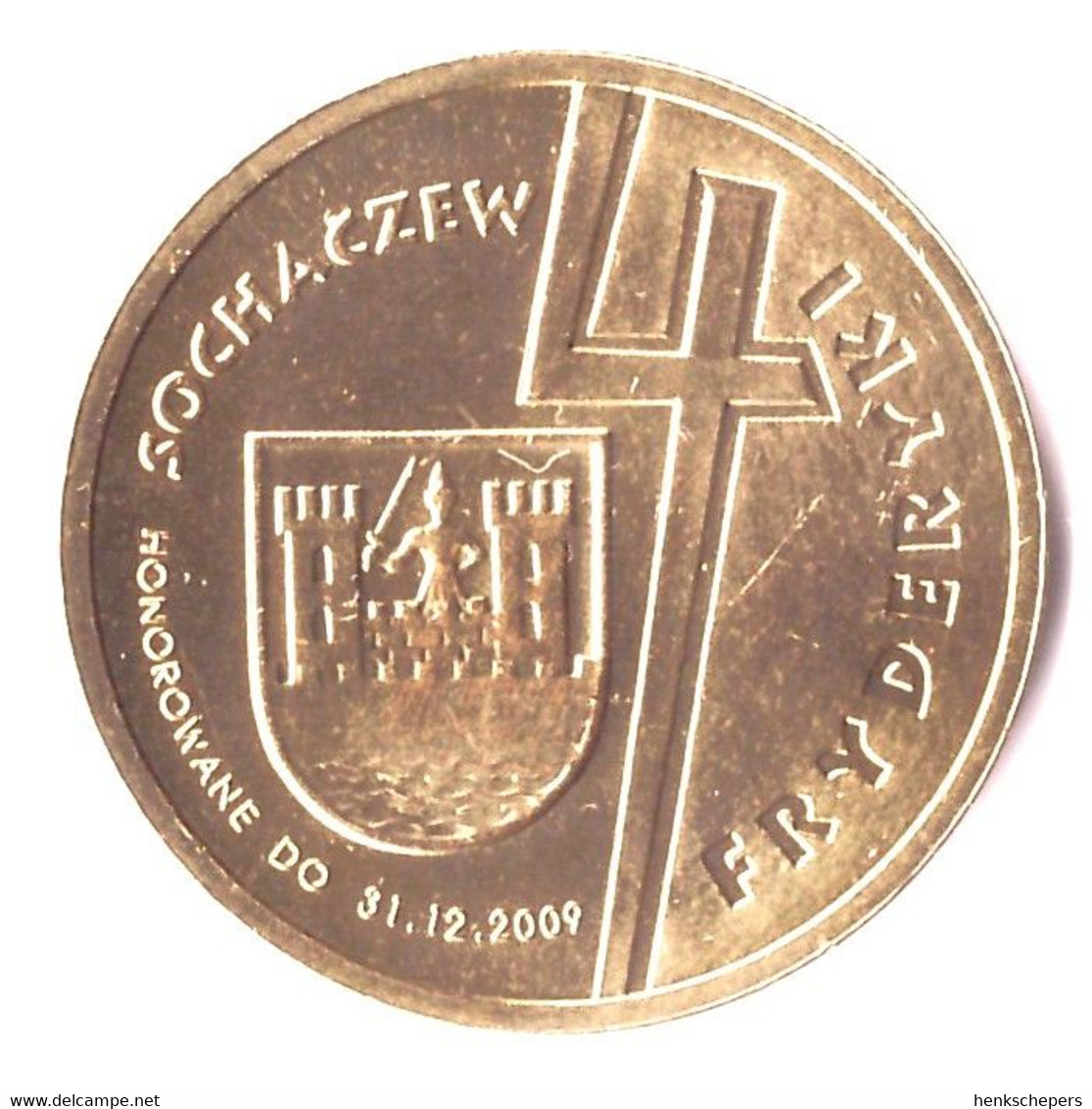 Sochaczew 4 Fryderyki 2009 Poland Local Coin/Token Chopin UNC - Souvenirmunten (elongated Coins)