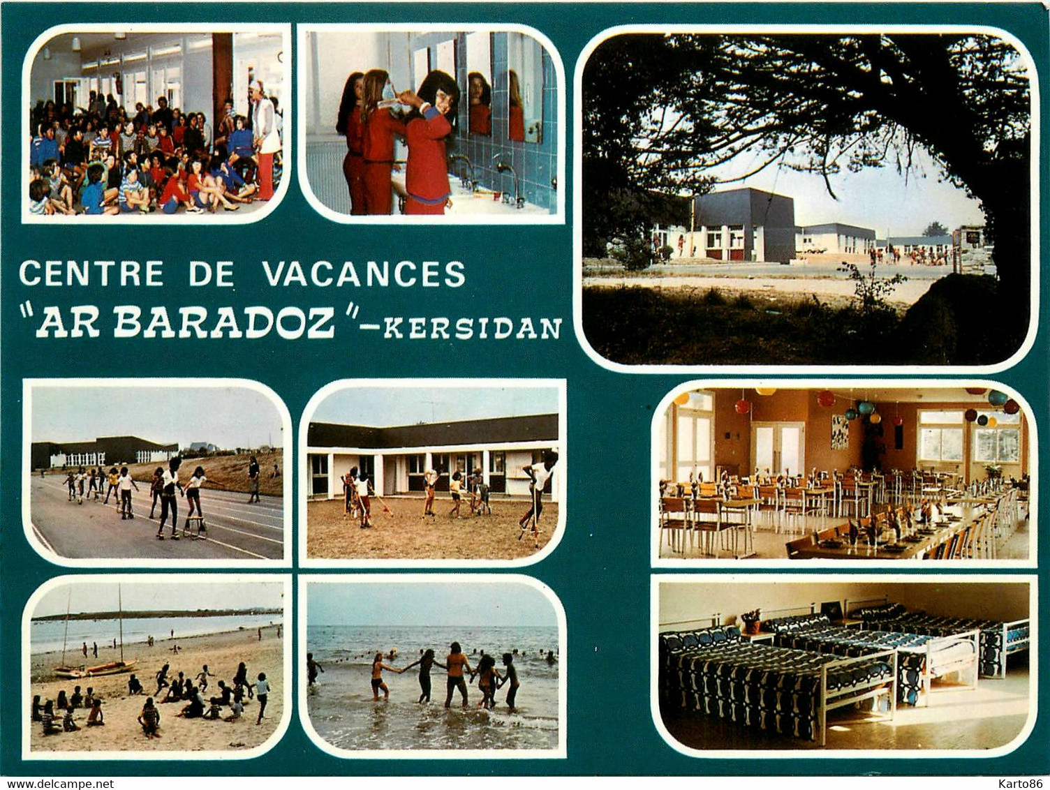 Trégunc * Souvenir Centre De Vacances AR BARADOZ , Kersidan * Cp 9 Vues - Trégunc