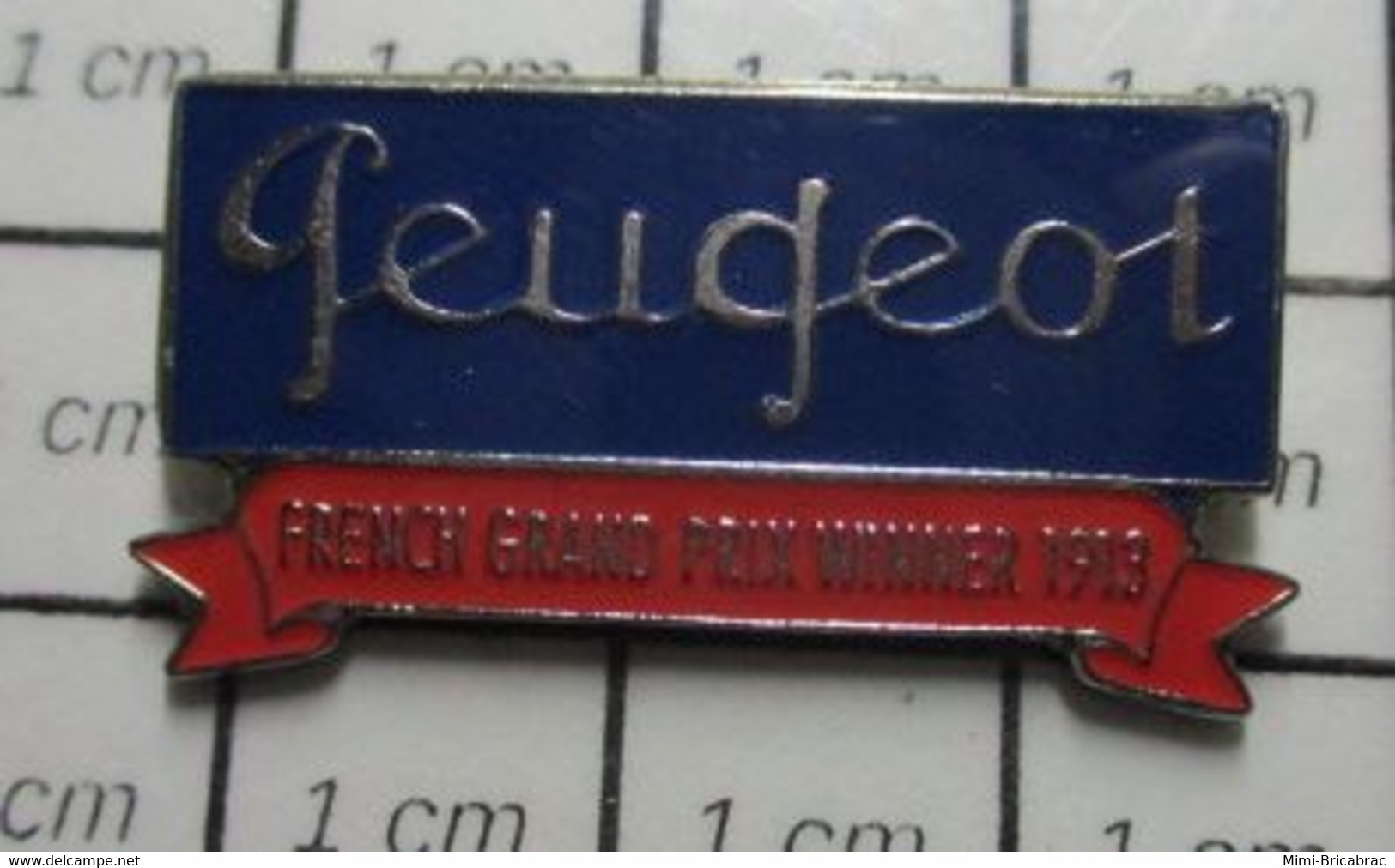 1316b Pin's Pins / Beau Et Rare / THEME : AUTOMOBILES / PEUGEOT FRENCH GRAND PRIX WINNER 1919 - Peugeot