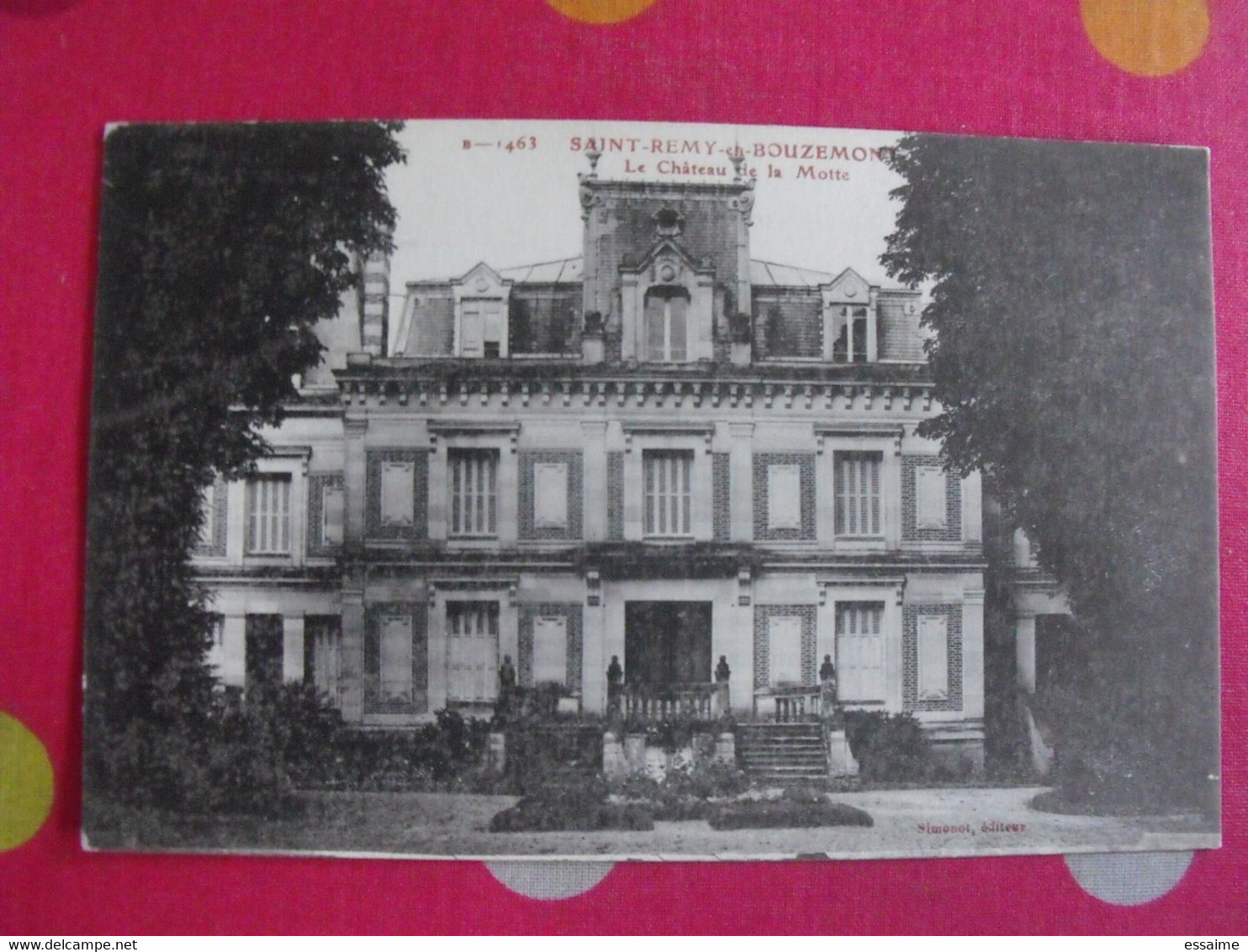 Carte Postale. Marne 51. Saint Remy En Bouzemont. Le Château De La Motte - Saint Remy En Bouzemont