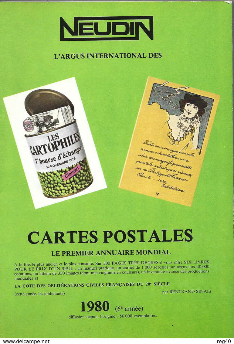 CATALOGUE CARTES POSTALES NEUDIN 1980 - Libri & Cataloghi