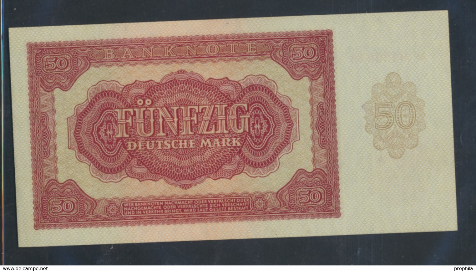 DDR Rosenbg: 352a, KN 7stellig, Davor Zwei Buchstaben Bankfrisch 1955 50 Deutsche Mark (9810587 - 50 Deutsche Mark