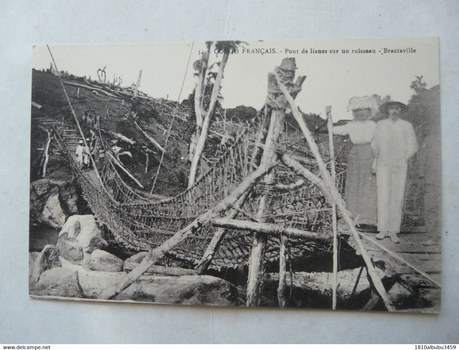 CPA AFRIQUE - CONGO FRANCAIS : Pont De Lianes - French Congo