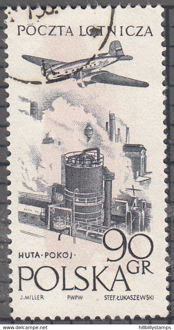 POLAND  SCOTT NO C41  USED  YEAR   1957 - Oblitérés