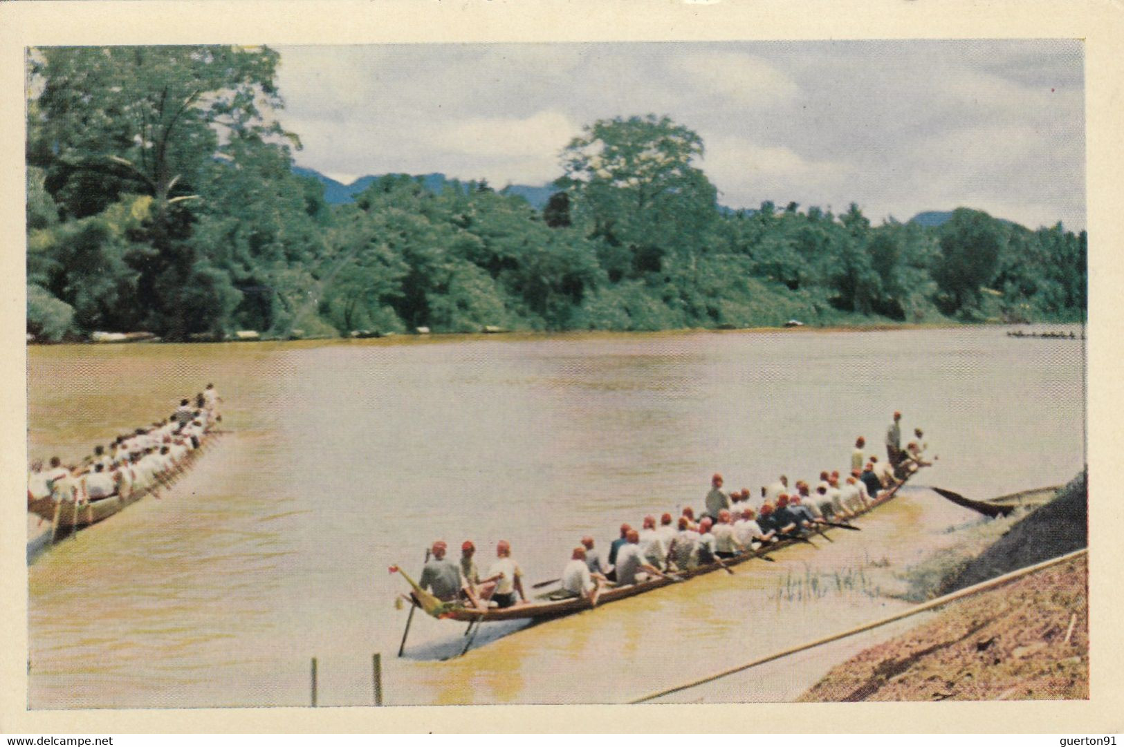 CPSMPF (laos) LUANG PRABANG Course De Pirogues Sur La Nam Khane - Laos