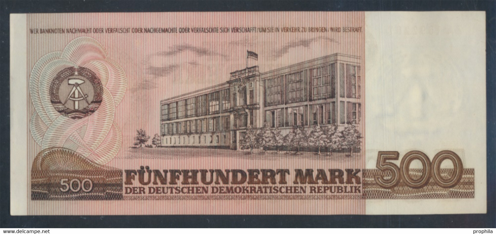 DDR Rosenbg: 365b Computersatz, Austauschnote, Nicht Ausgegeben Gebraucht (III) 1985 500 Mark (9810555 - 500 Mark